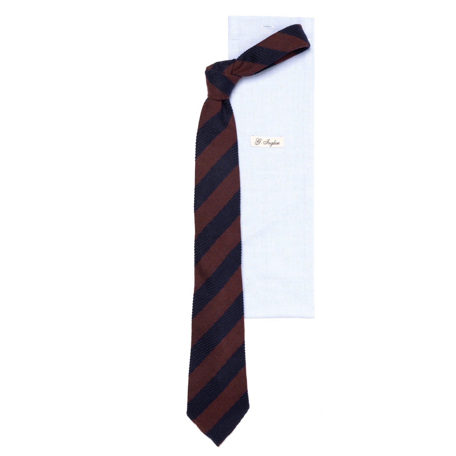 Exclusively for Michael Jondral: Tie "Strisce 10-Pieghe" made of Wool & Silk - hand-rolled